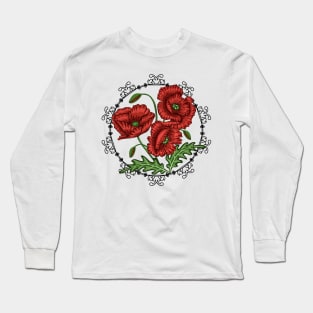 Poppies Flowers Long Sleeve T-Shirt